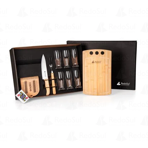 Kit personalizado Churrasco e cerveja com baralho de truco Kit personalizado Churrasco e cerveja com baralho de truco